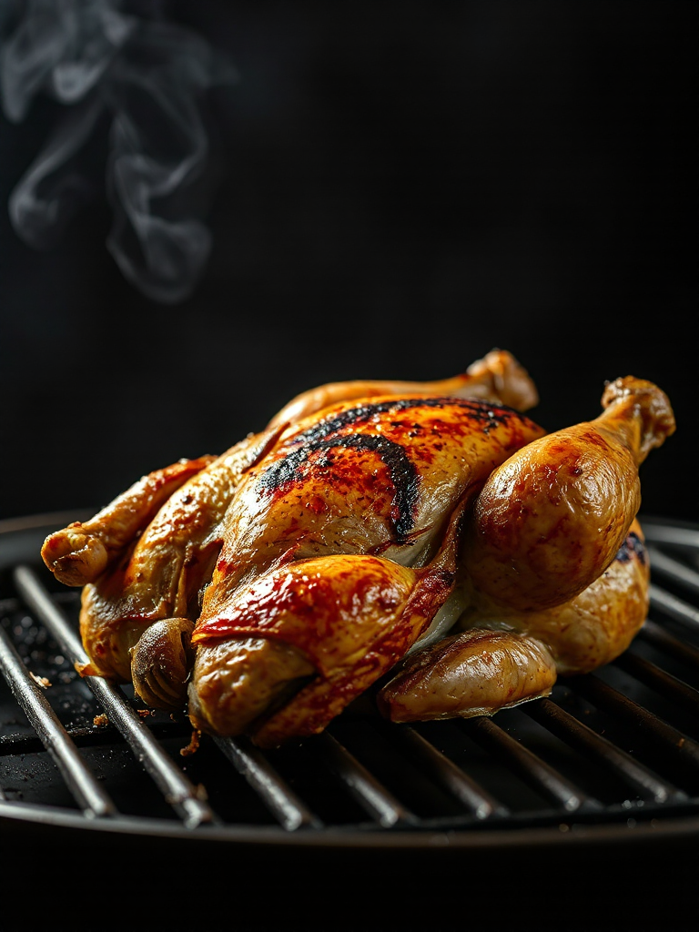Pollo entero a la mariposa